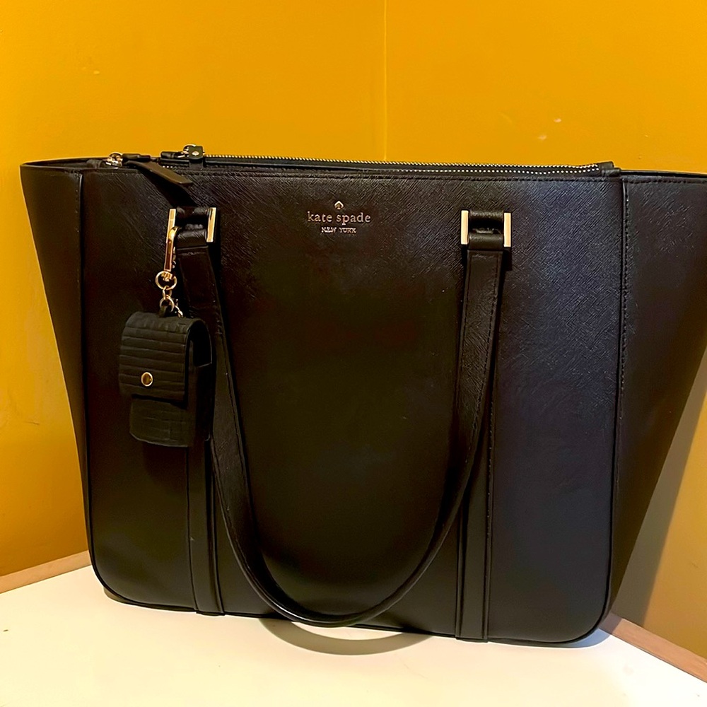 Kate Spade Black tote- like new
